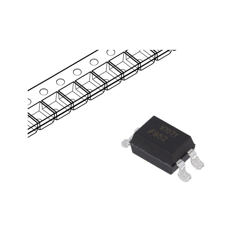 Optocuplor SMD Darlington 5kV 4 pini Gull Wing | Electronic-mag.ro | Componente Electronice