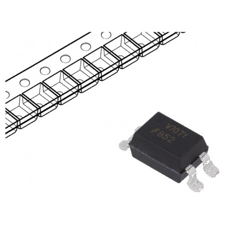 Optocuplor SMD Darlington 5kV 4 pini Gull Wing | Electronic-mag.ro | Componente Electronice