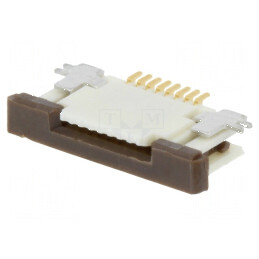 Conector FFC/FPC orizontal 8 contacte inferioare ZIF | Electronic-mag.ro | Componente Electronice