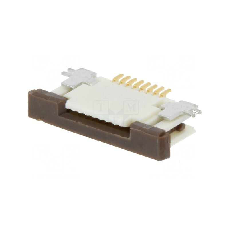 Conector FFC/FPC orizontal 8 contacte inferioare ZIF | Electronic-mag.ro | Componente Electronice