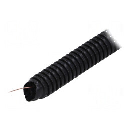 Tub de protecție PVC neagră 25mm L: 25m -25÷60°C | Electronic-mag.ro | Componente Electronice