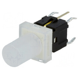 Comutator tastatură SPST-NO 0,05A/12VDC cu LED argintie | Electronic-mag.ro | Componente Electronice