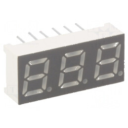 Afișaj LED 7 segmente 7mm 0,28 galben-verde | Electronic-mag.ro | Componente Electronice