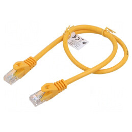 Patch cord U/UTP 6 lita CCA PVC portocalie 0,5m 26AWG 1buc. | Electronic-mag.ro | Componente Electronice