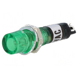 Lampă de control neon concav portocalie 230VAC pentru lipit | Electronic-mag.ro | Componente Electronice