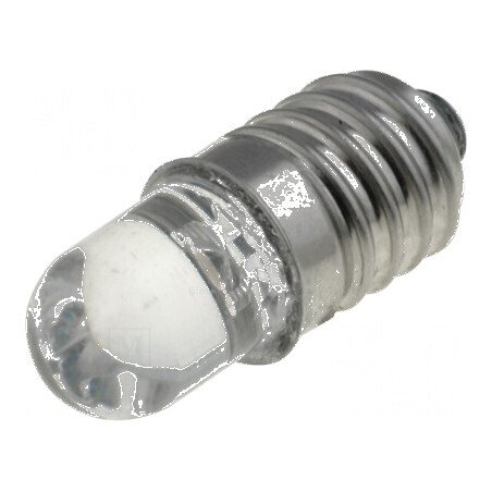 Lampă LED E10 24VDC 90mW alb cald 30° | Electronic-mag.ro | Componente Electronice