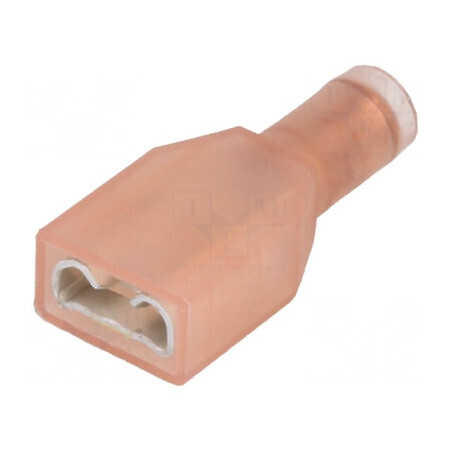Terminal plat 6,3mm mamă 0,8mm 1÷1,5mm2 crimpat pe cablu | Electronic-mag.ro | Componente Electronice