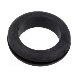 Manșon negru Øorif.mont 19mm Øorif 16mm -40÷135°C UL94HB | Electronic-mag.ro | Componente Electronice