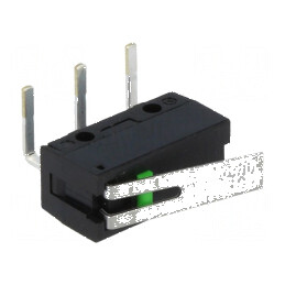Microîntrerupător SNAP ACTION 0,1A 6VDC SPST-NO cu manetă | Electronic-mag.ro | Componente Electronice