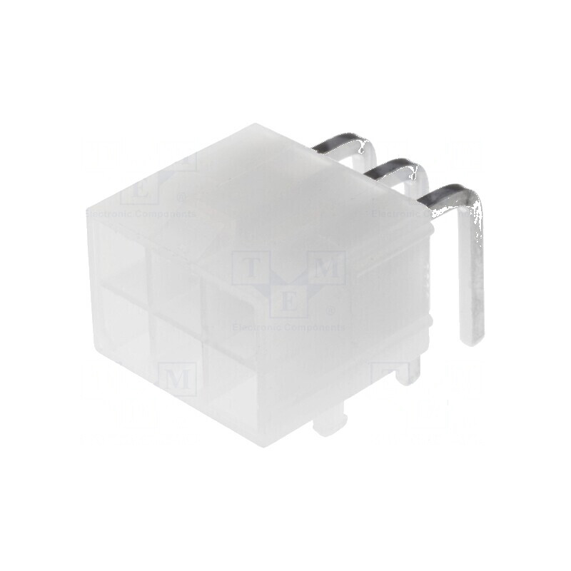 Conector cablu-placă soclu tată Mini-Fit Jr 4,2mm PIN 6 THT | Electronic-mag.ro | Componente Electronice