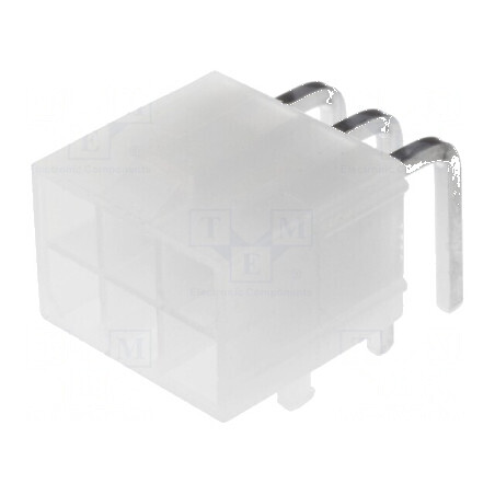 Conector cablu-placă soclu tată Mini-Fit Jr 4,2mm PIN 6 THT | Electronic-mag.ro | Componente Electronice