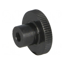 Buton de reglare Ø 12mm Filet M3 H 7,5mm Oțel DIN 466 | Electronic-mag.ro | Componente Electronice