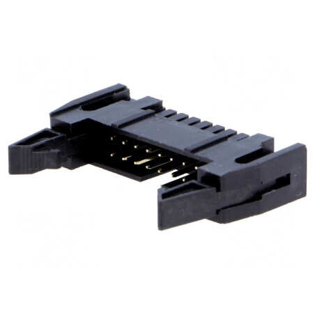 Conector IDC soclu tată 16 PIN Ejector THT 2,54mm | Electronic-mag.ro | Componente Electronice