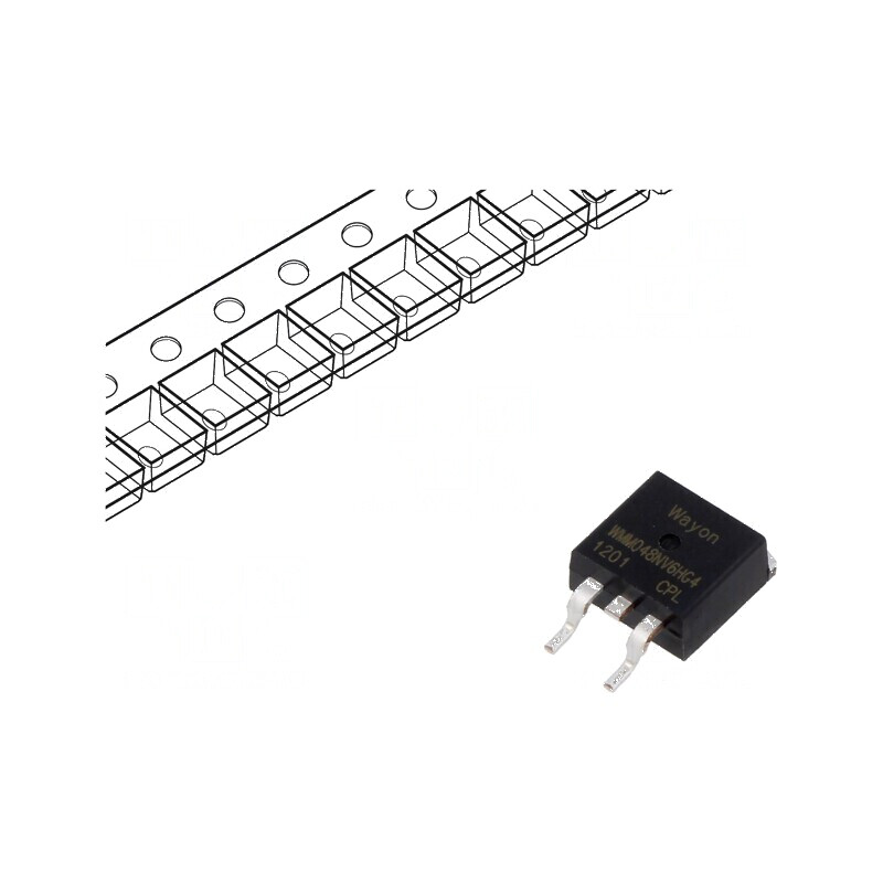 Tranzistor N-MOSFET unipolar TO263 | Electronic-mag.ro | Componente Electronice