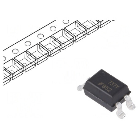Optocuplor SMD 5kV Darlington 4 pini Gull Wing | Electronic-mag.ro | Componente Electronice
