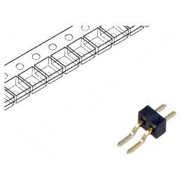 Conector şiruri pini tată 2 orizontale 1mm SMT | Electronic-mag.ro | Componente Electronice
