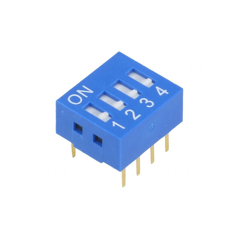 Comutator DIP-SWITCH 4 Secţiuni ON-OFF 0,05A/12VDC | Electronic-mag.ro | Componente Electronice Comutator DIP-SWITCH 4 Secţiuni ON-OFF 0,05A/12VDC | Electronic-mag.ro | Componente Electronice