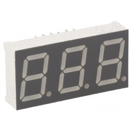 Afişaj LED 7 segmente 14,2mm 0,56 galben-verde | Electronic-mag.ro | Componente Electronice