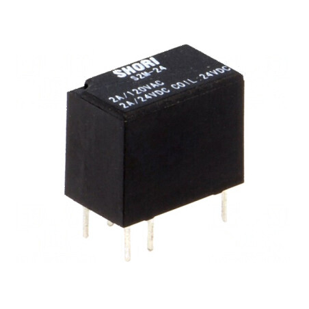 Releu electromagnetic SPDT 24VDC, contacte max 1A | Electronic-mag.ro | Componente Electronice