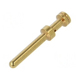 Pin tată cupru aurit 0,75mm² 18AWG vrac crimpat | Electronic-mag.ro | Componente Electronice