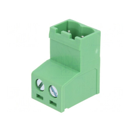 Regletă de conexiuni deconectabilă 5,08mm cu 2 piste drept mufe | Electronic-mag.ro | Componente Electronice