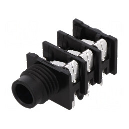 Conector Jack 6,3mm Soclu Mamă Stereo 3 Piste Fără Piuliță | Electronic-mag.ro | Componente Electronice