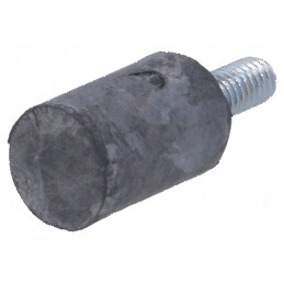 Picioruş vibro-absorbant 10mm x 15mm, Duritate Shore 55±5 | Electronic-mag.ro | Componente Electronice