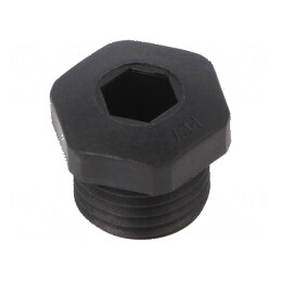 Capac de protecţie PG7 IP54 poliamidă neagră V-NE | Electronic-mag.ro | Componente Electronice
