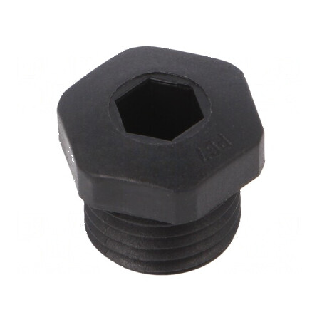 Capac de protecţie PG7 IP54 poliamidă neagră V-NE | Electronic-mag.ro | Componente Electronice