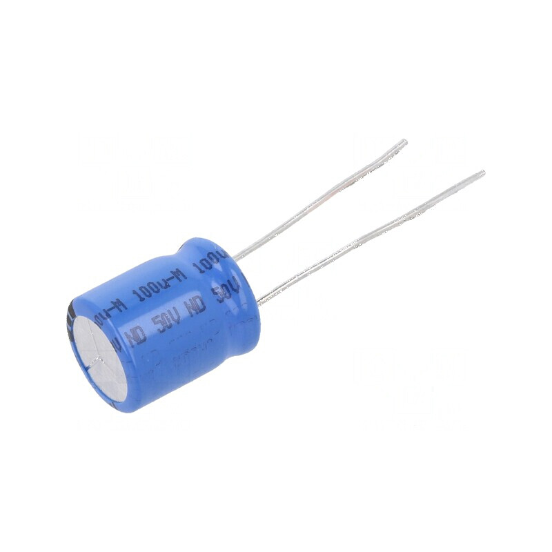 Condensator electrolitic THT 100uF 50V Ø10x12mm 5mm | Electronic-mag.ro | Componente Electronice Condensator electrolitic THT 100uF 50V Ø10x12mm 5mm | Electronic-mag.ro | Componente Electronice