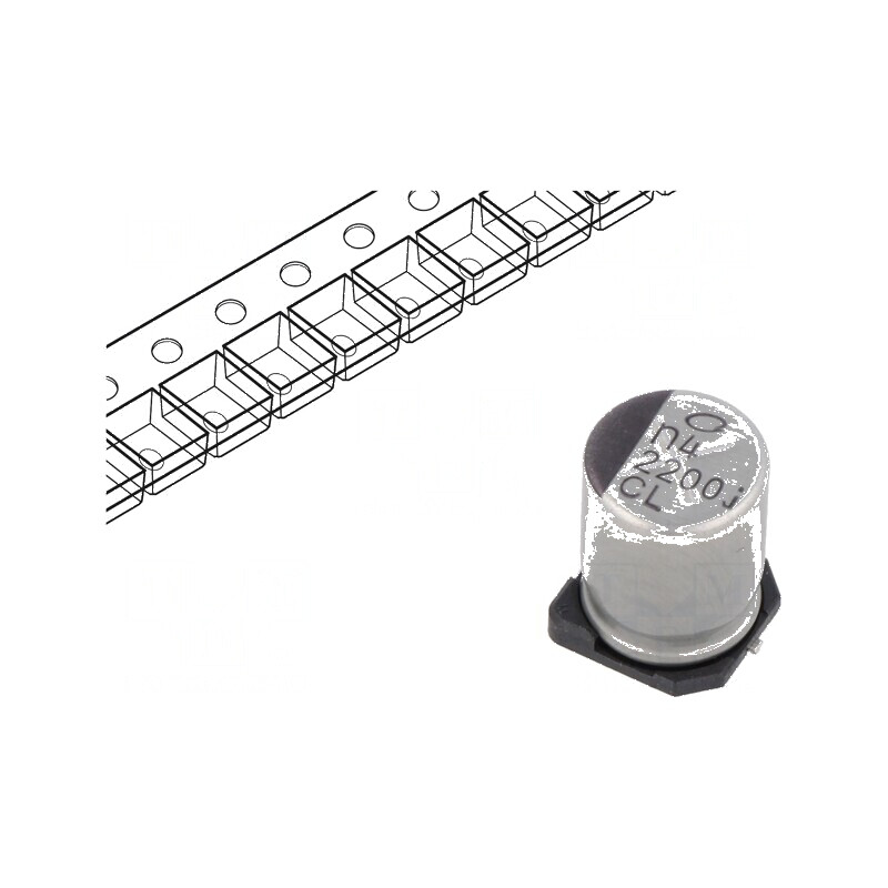 Condensator electrolitic low ESR SMD 2200uF 6.3V 400Ω | Electronic-mag.ro | Componente Electronice