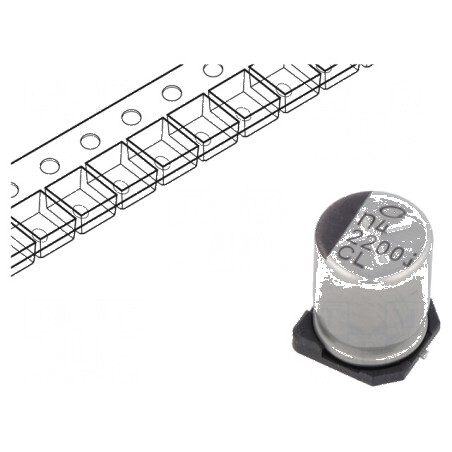 Condensator electrolitic low ESR SMD 2200uF 6.3V 400Ω | Electronic-mag.ro | Componente Electronice