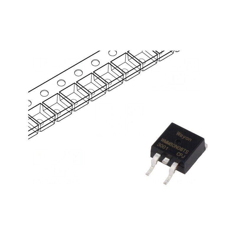 Tranzistor N-MOSFET unipolar TO263 | Electronic-mag.ro | Componente Electronice
