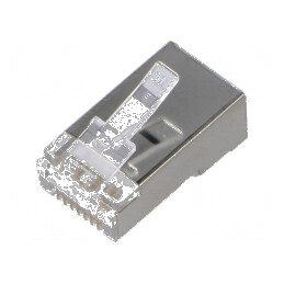 Conector RJ45 8p8c ecranat Cat 6a cu mufă PIN 8 | Electronic-mag.ro | Componente Electronice