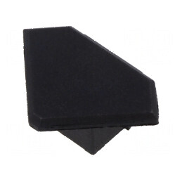Obturator LED profil negru 45-ALU | Electronic-mag.ro | Componente Electronice