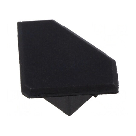 Obturator LED profil negru 45-ALU | Electronic-mag.ro | Componente Electronice