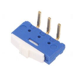 Comutator glisant SPDT 0,5A/12VDC ON-ON Poz: 2 Nr. term: 3 THT | Electronic-mag.ro | Componente Electronice