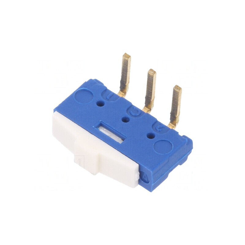 Comutator glisant SPDT 0,5A/12VDC ON-ON Poz: 2 Nr. term: 3 THT | Electronic-mag.ro | Componente Electronice Comutator glisant SPDT 0,5A/12VDC ON-ON Poz: 2 Nr. term: 3 THT | Electronic-mag.ro | Componente Electronice