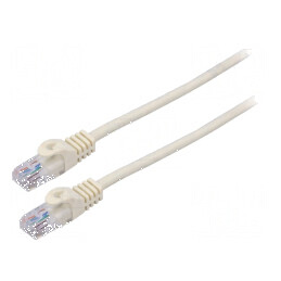 Cablu patch U/UTP 6 litat CCA PVC alb 0,25m 26AWG | Electronic-mag.ro | Componente Electronice