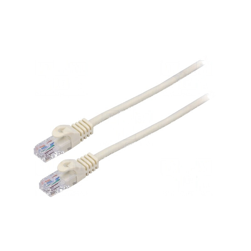 Cablu patch U/UTP 6 litat CCA PVC alb 0,25m 26AWG | Electronic-mag.ro | Componente Electronice