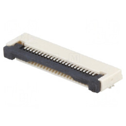 Conector FFC/FPC orizontal 24 pini ZIF, contacte inferioare | Electronic-mag.ro | Componente Electronice
