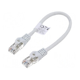 Cabluri Patch F/UTP 5e CCA PVC gri 0,25m 26AWG | Electronic-mag.ro | Componente Electronice