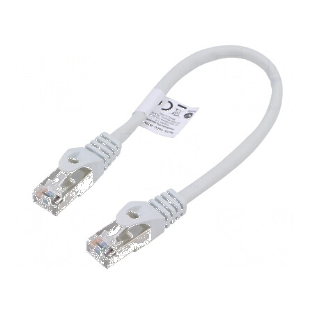 Cabluri Patch F/UTP 5e CCA PVC gri 0,25m 26AWG | Electronic-mag.ro | Componente Electronice