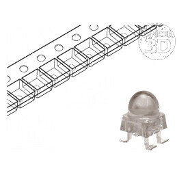 LED SMD albă 9300-16000mcd 33° 20mA 2,7-3,5VDC 105mW | Electronic-mag.ro | Componente Electronice