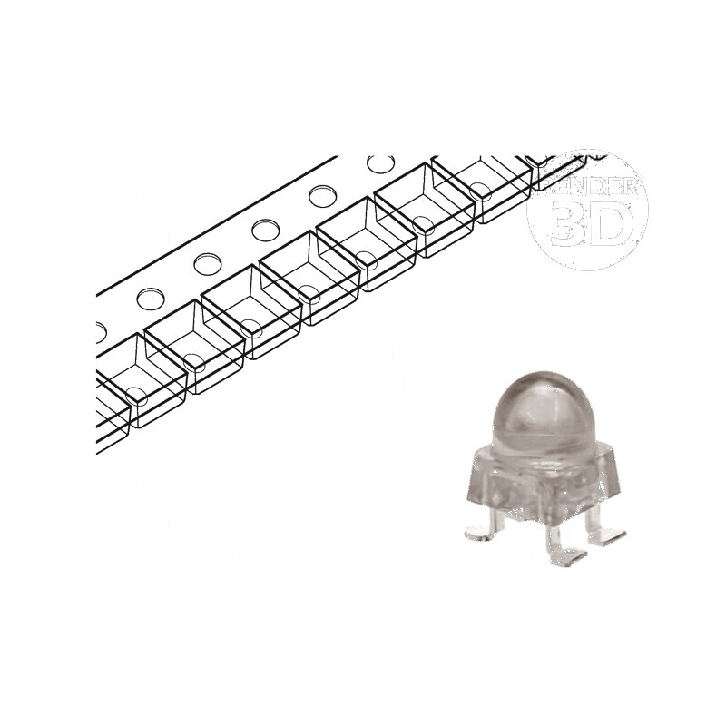 LED SMD albă 9300-16000mcd 33° 20mA 2,7-3,5VDC 105mW | Electronic-mag.ro | Componente Electronice LED SMD albă 9300-16000mcd 33° 20mA 2,7-3,5VDC 105mW | Electronic-mag.ro | Componente Electronice