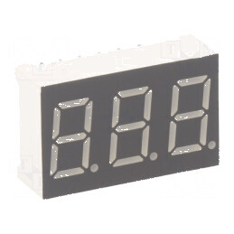 Afişaj LED 7 segmente 9,2mm roşie 0,36 Nr.car: 3 | Electronic-mag.ro | Componente Electronice