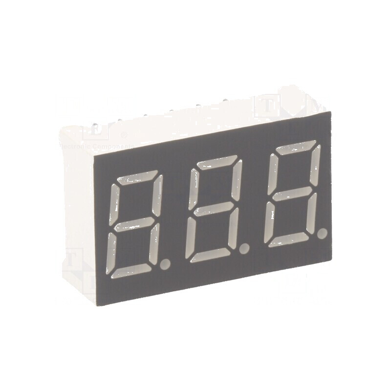 Afişaj LED 7 segmente 9,2mm roşie 0,36 Nr.car: 3 | Electronic-mag.ro | Componente Electronice Afişaj LED 7 segmente 9,2mm roşie 0,36 Nr.car: 3 | Electronic-mag.ro | Componente Electronice