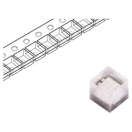 LED UV 150° 700mA 390-410nm 3W 1,6x1,6x1,5mm | Electronic-mag.ro | Componente Electronice