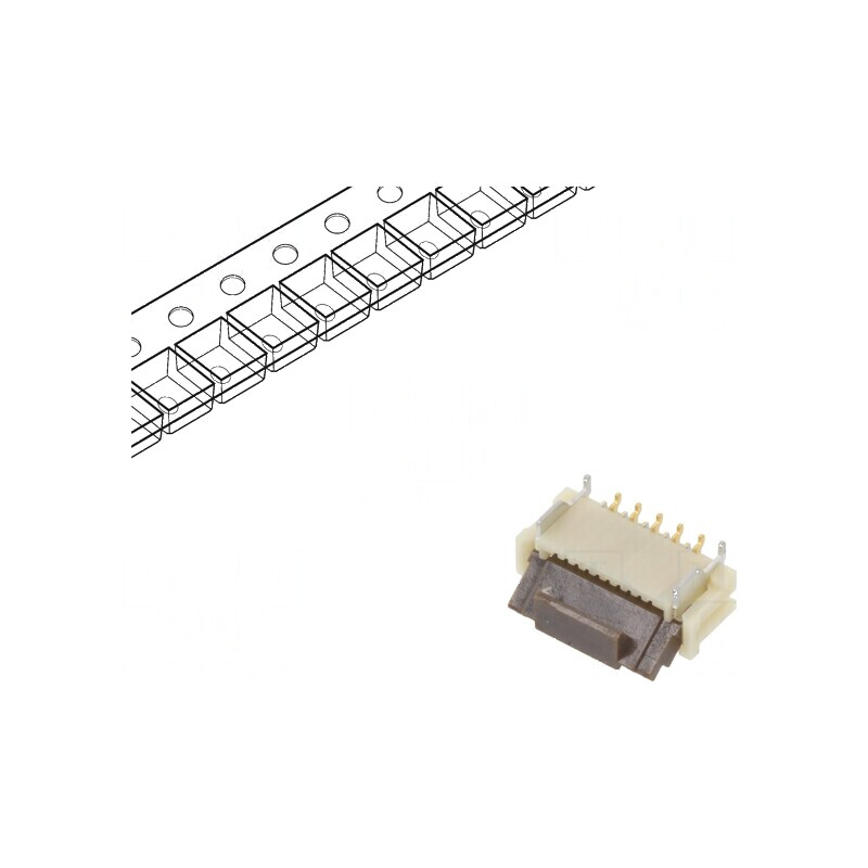 Conector FFC/FPC Vertical ZIF 10 PIN SMT FH12 50V 500mA | Electronic-mag.ro | Componente Electronice Conector FFC/FPC Vertical ZIF 10 PIN SMT FH12 50V 500mA | Electronic-mag.ro | Componente Electronice