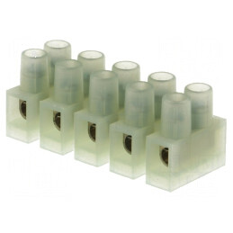Regletă de conexiuni terminal cu șurub 2,5mm² 250V 5 piste | Electronic-mag.ro | Componente Electronice